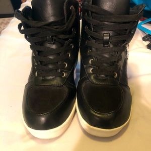 High top wedge fashion sneaker